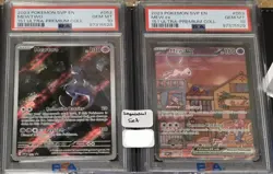 MEW EX & MEWTWO PSA 10 SEQUENTIAL SET S&V 151 UPC POKEMON SVP 052 053 2023 - Image 1