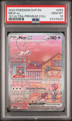 MEW EX & MEWTWO PSA 10 SEQUENTIAL SET S&V 151 UPC POKEMON SVP 052 053 2023 - Image 4