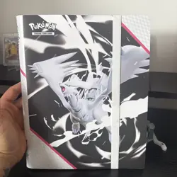 Pokemon White Flare Binder TCG Empty with poster - Image 1
