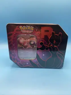 Pokemon Destined Rivals Team Rocket Tin Set of 3 Mewtwo Persian Nido - Image 2