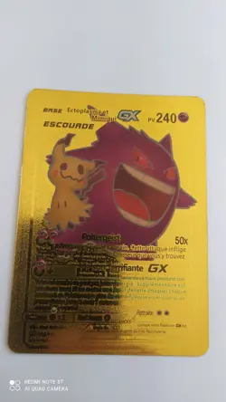 Carte pokemon Ectoplasma et Mimqui GX Carte doree - Image 1