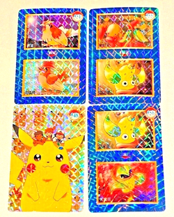 POKEMON JAPANESE POCKET MONSTER CARDS #548 #551 #551 #556 HOLOGRAM - Image 1