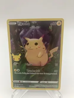 Pokemon TCG Pikachu 5/25 - Celebrations Full Art Holo 25th Anniversary - Image 1