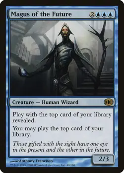 Magus of the Future Future Sight HEAVILY PLD Blue Rare MAGIC MTG CARD ABUGames - Image 1