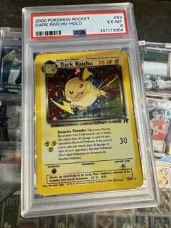2000 Pokemon Dark Raichu Holo TCG Card 83/82 PSA 6 - Image 5