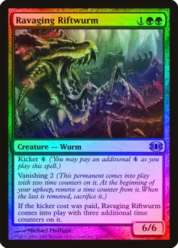 Ravaging Riftwurm FOIL Future Sight NM Green Uncommon MAGIC MTG CARD ABUGames - Image 1