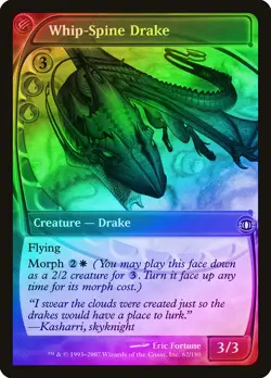 Whip-Spine Drake FOIL Future Sight NM Blue Common MAGIC MTG CARD ABUGames - Image 1