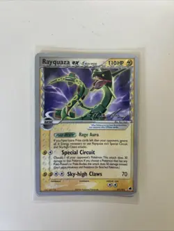 Pokemon Rayquaza EX Card 97/101 Ultra Rare Holo Ex Dragon Frontiers - Image 1