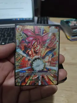 Dragon Ball Super Fusion World Son Goku: BR FB09-010 R Holo ultimate Battle Card - Image 1