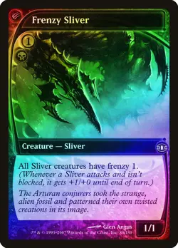 Frenzy Sliver FOIL Future Sight NM Black Common MAGIC GATHERING CARD ABUGames - Image 1