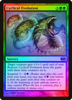 Cyclical Evolution FOIL Future Sight NM Green Uncommon MAGIC MTG CARD ABUGames - Image 1
