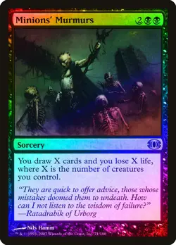 Minions' Murmurs FOIL Future Sight NM Black Uncommon MAGIC MTG CARD ABUGames - Image 1