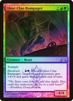 Ghor-Clan Rampager FOIL Gatecrash NM Red Green Uncommon MAGIC CARD ABUGames - Image 1