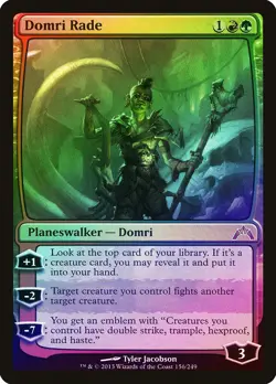 Domri Rade FOIL Gatecrash PLD Red Green Mythic Rare MAGIC MTG CARD ABUGames - Image 1