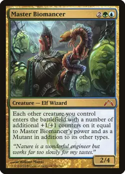 Master Biomancer Gatecrash NM Blue Green Mythic Rare MAGIC MTG CARD ABUGames - Image 1