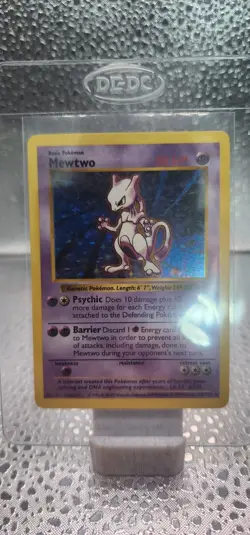 1999 Pokemon Mewtwo Base Set Shadowless Holo Rare Card 10/102 - Image 1