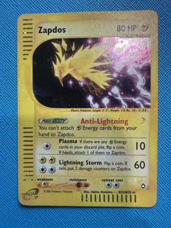 Pokemon TCG Zapdos Holo Rare e-Reader Card H32/H32 Aquapolis NM! - Image 2