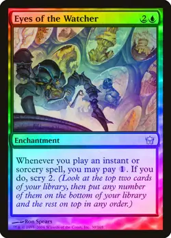 Eyes of the Watcher FOIL Fifth Dawn NM Blue Uncommon MAGIC MTG CARD ABUGames - Image 1