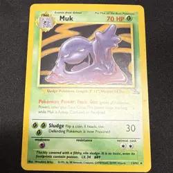 Muk 13/62 Fossil Holo Rare Pokemon Card WOTC Vintage - Image 3