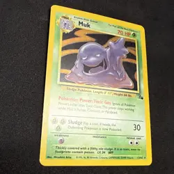 Muk 13/62 Fossil Holo Rare Pokemon Card WOTC Vintage - Image 5