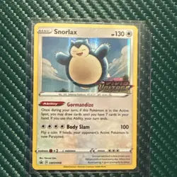 Pokemon Snorlax SWSH068 Holo Stamped Vivid Voltage Sword & Shield Promo Card Nm - Image 1