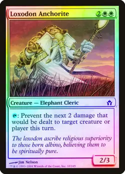 Loxodon Anchorite FOIL Fifth Dawn NM White Common MAGIC MTG CARD ABUGames - Image 1