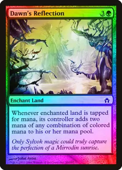 Dawn's Reflection FOIL Fifth Dawn NM Green Common MAGIC MTG CARD ABUGames - Image 1