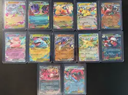 Pokemon TCG Lot (12 Cards) EX CARDS Charizard, Gengar, Dragonite, Pikachu ETC NM - Image 1