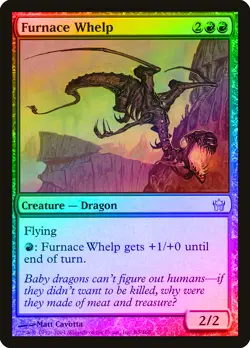 Furnace Whelp FOIL Fifth Dawn NM Red Uncommon MAGIC GATHERING CARD ABUGames - Image 1