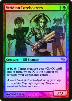 Viridian Lorebearers FOIL Fifth Dawn NM Green Uncommon MAGIC MTG CARD ABUGames - Image 1