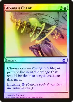 Abuna's Chant FOIL Fifth Dawn NM White Common MAGIC GATHERING CARD ABUGames - Image 1