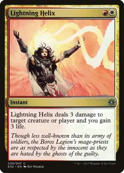 Lightning Helix Explorers of Ixalan NM White Red Uncommon MAGIC CARD ABUGames - Image 1