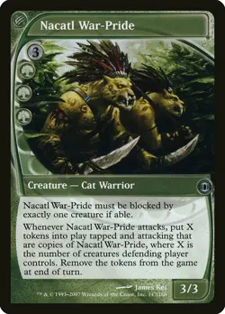 Nacatl War-Pride Future Sight NM Green Uncommon MAGIC GATHERING CARD ABUGames - Image 1