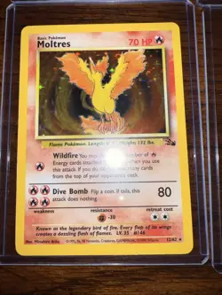 VTG. 1999 Pokemon Cards Blastoise, Dragonite, Gyrados, Moltres - Image 3