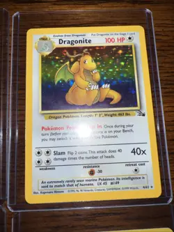 VTG. 1999 Pokemon Cards Blastoise, Dragonite, Gyrados, Moltres - Image 5