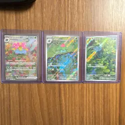 Venusaur, Ivysaur & Bulbasaur 3 Cards Holo Set 151 Pokemon TCG - Image 1