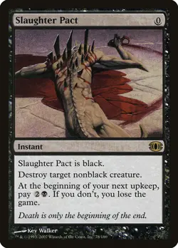Slaughter Pact Future Sight NM Black Rare MAGIC THE GATHERING CARD ABUGames - Image 1