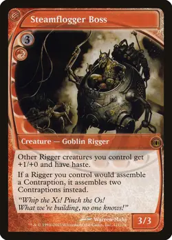 Steamflogger Boss Future Sight HEAVILY PLD Red Rare MAGIC MTG CARD ABUGames - Image 1
