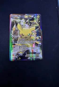 Pokemon TCG Pikachu EX XY124 Holo Promo Card - Image 1