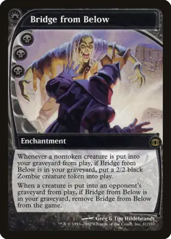 Bridge from Below Future Sight NM Black Rare MAGIC THE GATHERING CARD ABUGames - Image 1