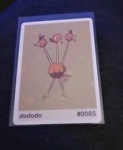 Pookiemoot Dododo #0085 Dodrio Parody Card Fan Art Derpy - Image 1