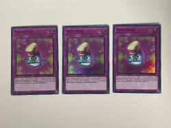 Yugioh Toon Mask x 3 - 1st Edition Ultra Rare Purple NM - Plus Free Holo Card A - Image 1
