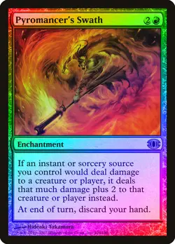 Pyromancer's Swath FOIL Future Sight HEAVILY PLD Red Rare MAGIC CARD ABUGames - Image 1