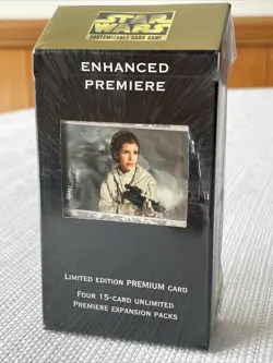 Star Wars Enhanced Premiere CCG Customizable Card Game Sealed Blaster Rifle Leia - Image 1