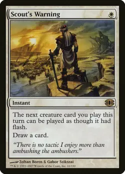 Scout's Warning Future Sight NM White Rare MAGIC THE GATHERING CARD ABUGames - Image 1