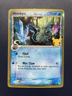 1x Mimikyu (Delta Species) SWSH136 SWSH: Sword & Shield Promo Cards Holo dmg - Image 1