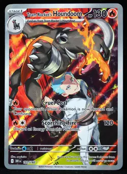 Team Rocket's Houndoom #191/182 Destined Rivals NM Pokemon Card - Image 1