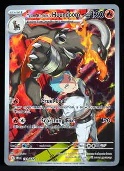 Team Rocket's Houndoom #191/182 Destined Rivals NM Pokemon Card - Image 4