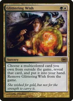 Glittering Wish Future Sight NM White Green Rare MAGIC GATHERING CARD ABUGames - Image 1