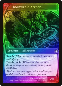 Thornweald Archer FOIL Future Sight PLD Green Common MAGIC MTG CARD ABUGames - Image 1
